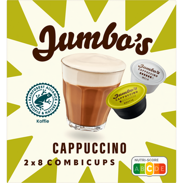 Jumbo's Cappuccino Koffiecups 2 x 8 Combicups - JUMBO