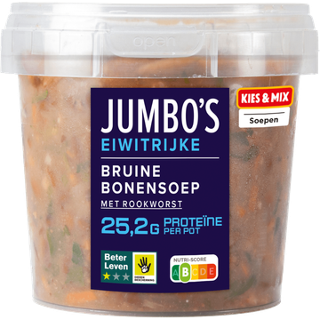 Jumbo's Eiwitrijke Bruine Bonensoep met Rookworst - JUMBO