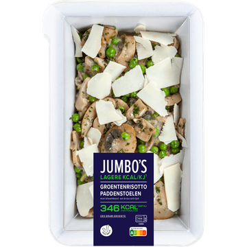 Jumbo's Groentenrisotto Paddenstoelen met Bloemkool- en Broccolirijst - JUMBO