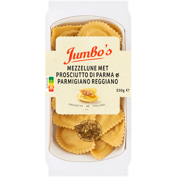 Jumbo's Mezzelune met Prosciutto di Parma en Parmigiano Reggiano - JUMBO