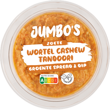 Jumbo's Zoete Wortel Cashew Tandoori Groente Spread & Dip - JUMBO