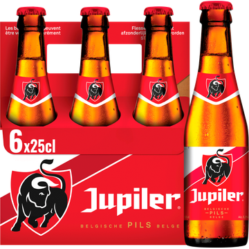 Jupiler - Belgisch Pils - Fles - 6 x 250ML - JUMBO