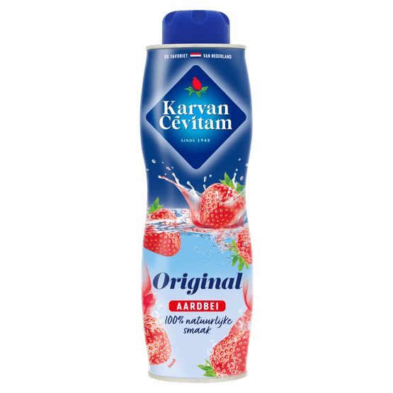 Karvan Cevitam Limonadesiroop aardbei - Dirk