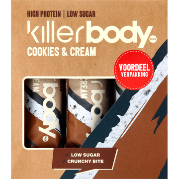 Killerbody 3-pack Protein Bars Cookies & Cream - JUMBO