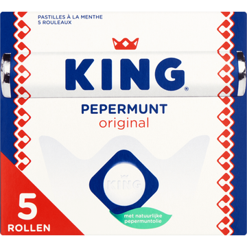 King Pepermunt Original Rollen 5-Pack - JUMBO