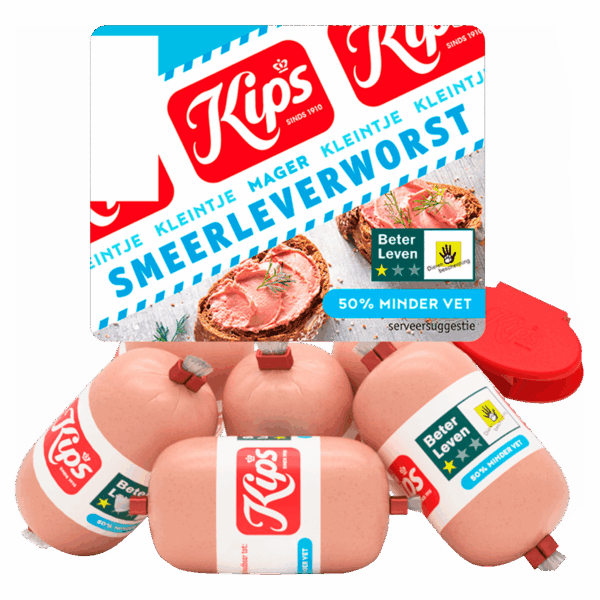 Kips Kleintje smeerleverworst mager - PLUS