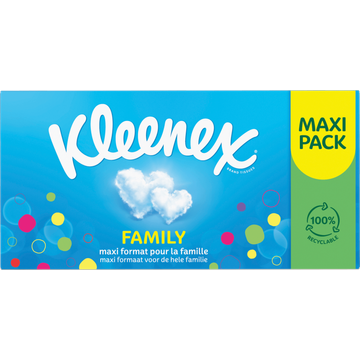 Kleenex Family Zakdoeken 3-Laags Maxi Pack - JUMBO