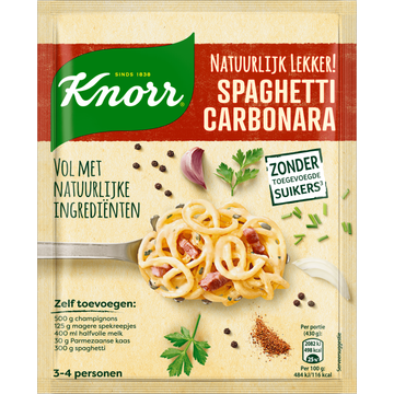 Knorr Natuurlijk Lekker! Maaltijdmix Spaghetti Carbonara - JUMBO