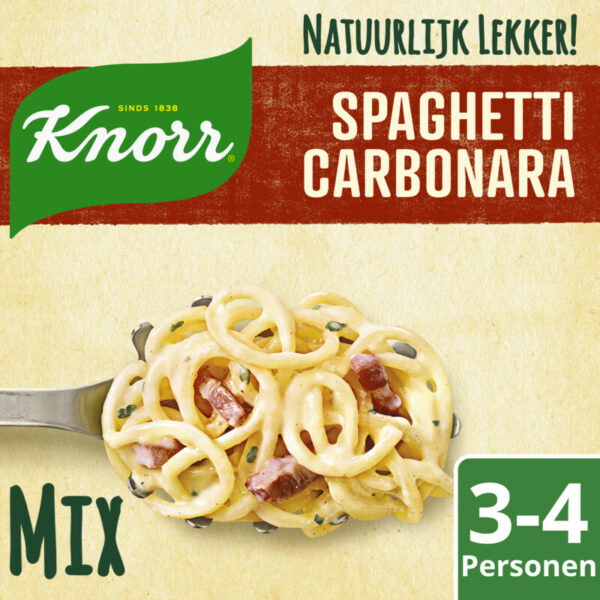 Knorr Natuurlijk Spaghetti Carbonara Maaltijdmix - Albert Heijn