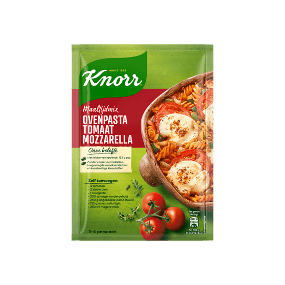 Knorr Ovenschotel tomaat-mozzarella - Dirk