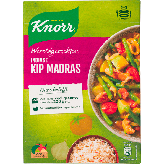 Knorr Wereldgerecht Indiase kip madras - Dirk