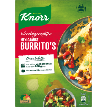 Knorr Wereldgerechten Burrito's Mexicaanse - JUMBO