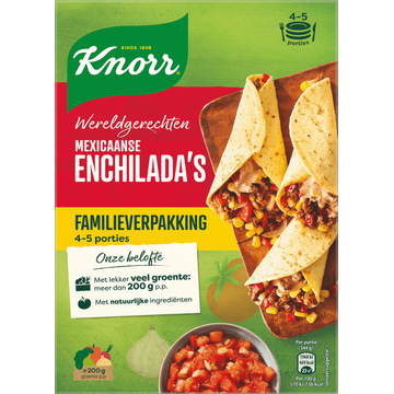 Knorr Wereldgerechten Maaltijdpakket Mexicaanse Enchilada's XXL - JUMBO