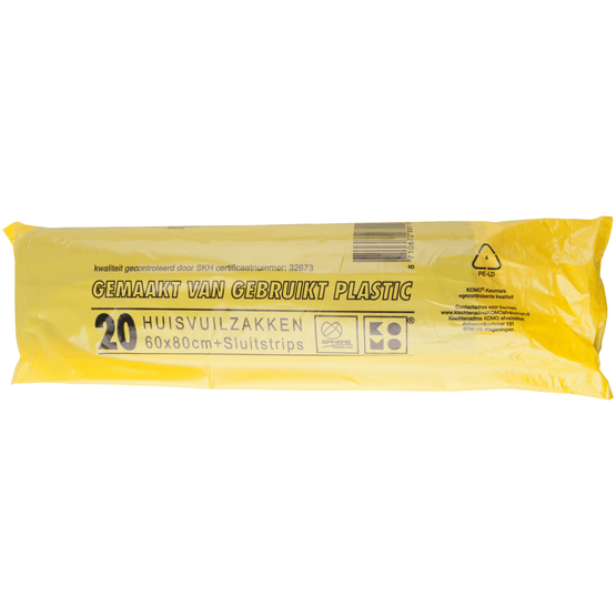 Komo Huisvuilzakken 50 liter - Dirk