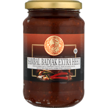 Koningsvogel Sambal Badjak Extra Heet - JUMBO
