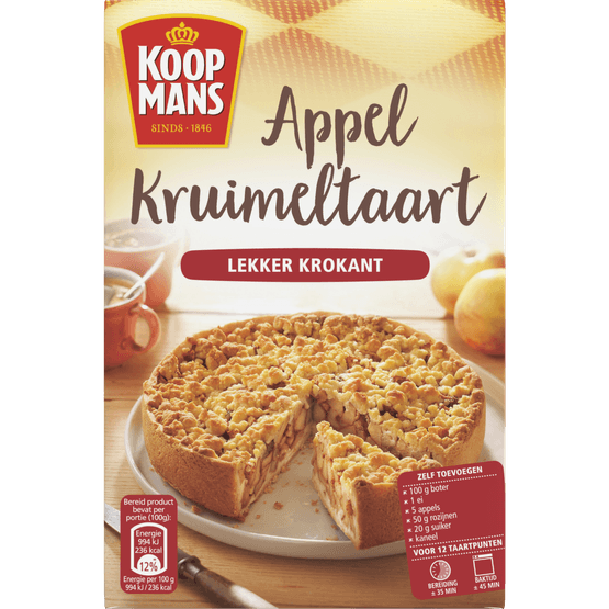 Koopmans Appel kruimeltaart mix - Dirk