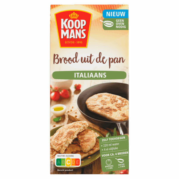 Koopmans Brood uit de pan Italiaans bakmix - PLUS