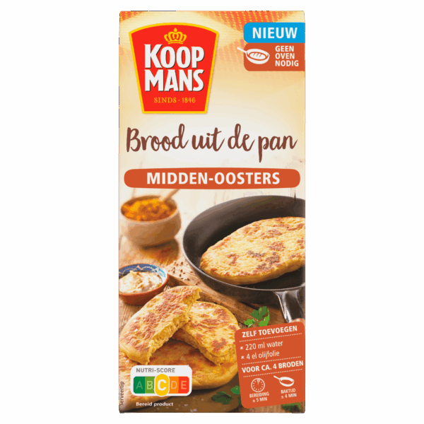 Koopmans Brood uit de pan Midden-Oosters bakmix - PLUS
