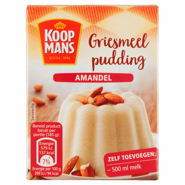 Koopmans Griesmeelpudding Amandel - PLUS