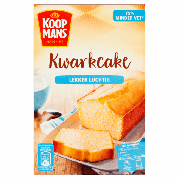 Koopmans Kwarkcake bakmix - PLUS