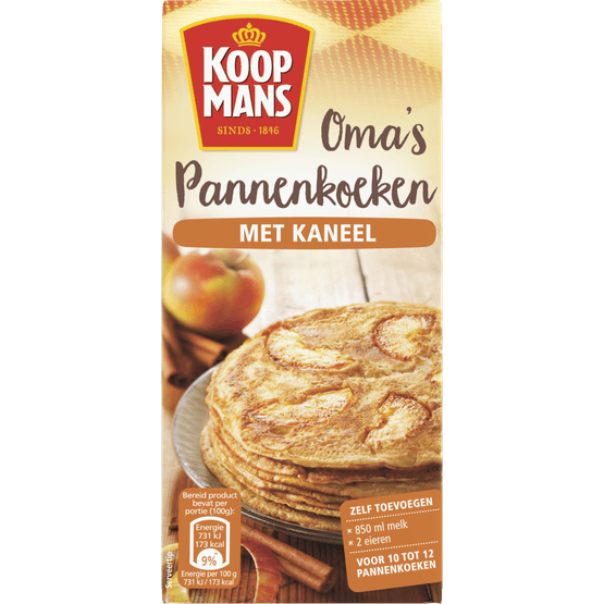 Koopmans Mix voor oma's pannenkoek kaneel - Dirk