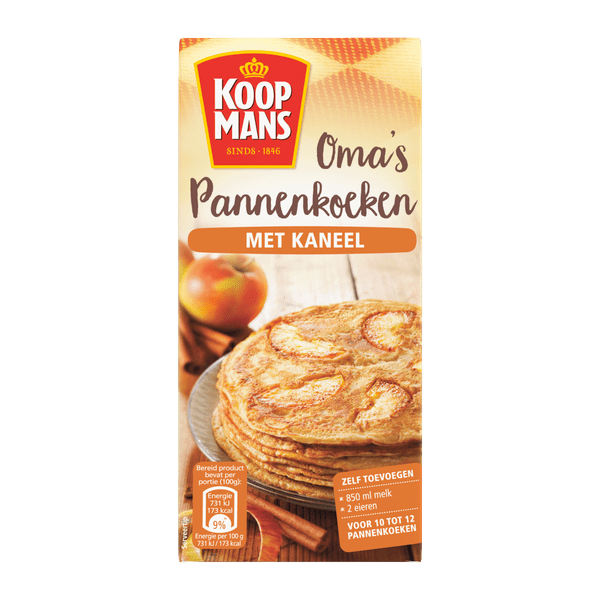 Koopmans Oma's pannenkoekenmix kaneel - PLUS