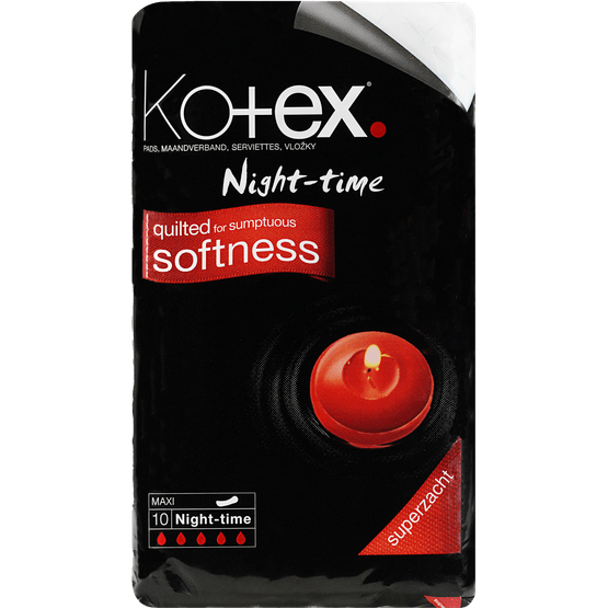 Kotex Maandverband maxi night time - Dirk