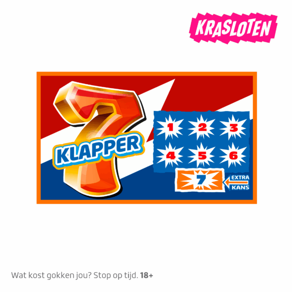 Krasloten 7 Klapper - PLUS