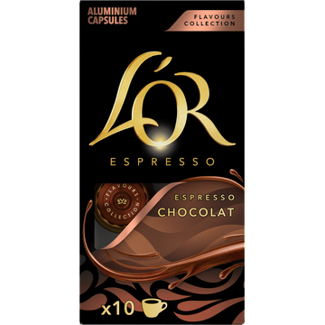 L'OR Espresso Chocolade Smaak Koffiecups 10 Stuks - JUMBO