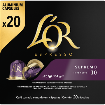L'OR Espresso Supremo Koffiecups Voordeelpak 20 stuks - JUMBO