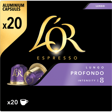 L'OR Lungo Profondo Koffiecups Voordeelpak 20 Stuks - JUMBO