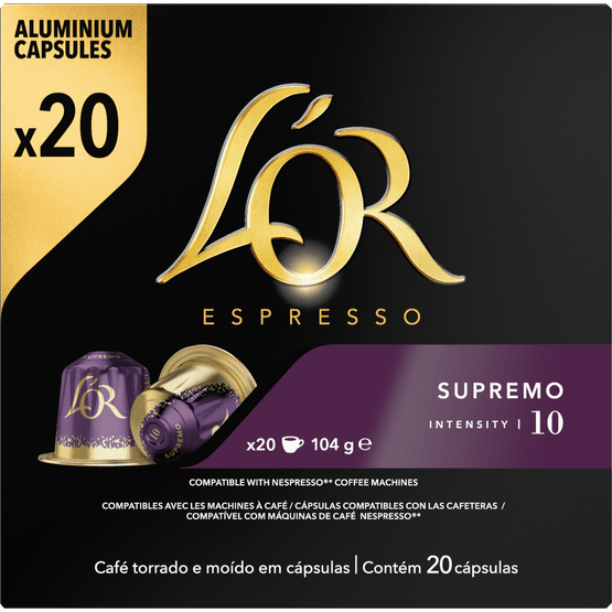 L'Or Koffiecups espresso supremo sterkte 10 - Dirk