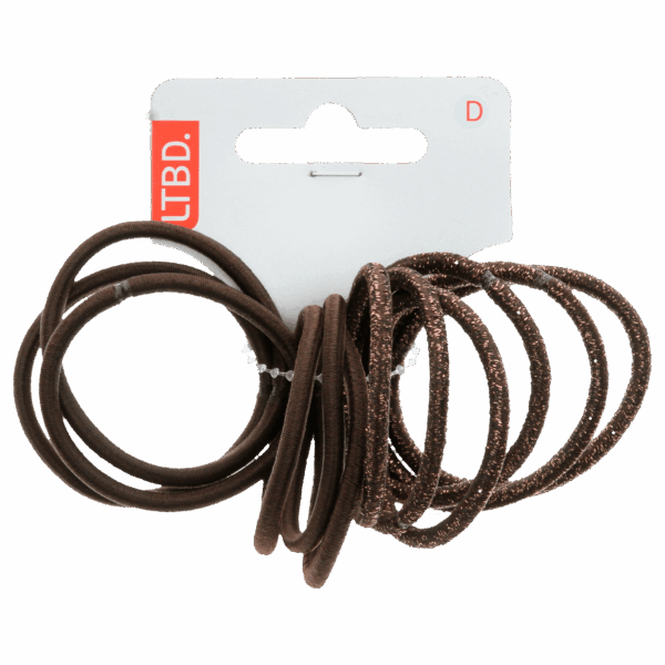 LTBD Elastiek 12 bruin glitter - PLUS