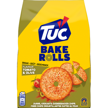 LU TUC Bake Rolls Crackers Tomato & Olive - JUMBO