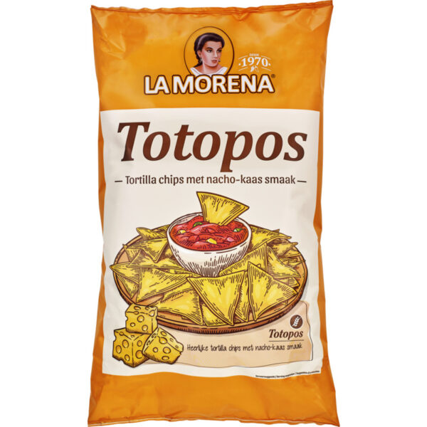 La Morena Totopos Tortilla Chips Nacho Kaassmaak - Albert Heijn