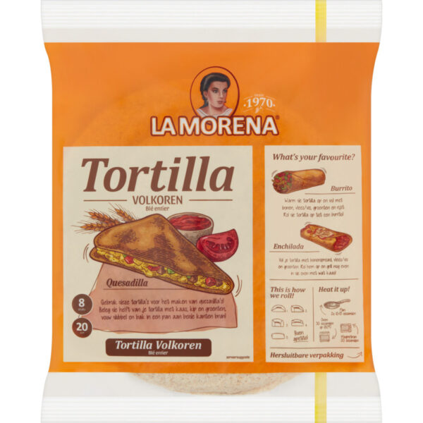 La Morena Volkoren Tortilla's Medium - Albert Heijn