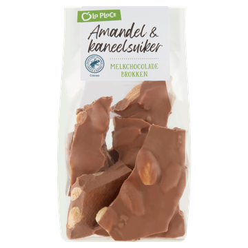 La Place Amandel & Kaneelsuiker Melkchocolade Brokken - JUMBO