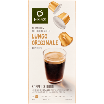 La Place Koffiecups Lungo Originale - JUMBO