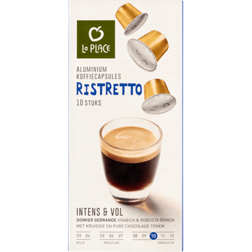 La Place Koffiecups Ristretto 10 Stuks - JUMBO