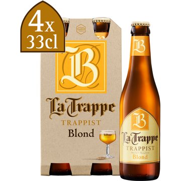 La Trappe - Blond - Fles - 4 x 330ML - JUMBO