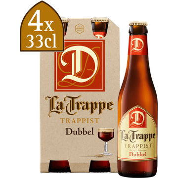 La Trappe - Dubbel - Fles 4 x 330ML - JUMBO