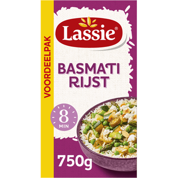 Lassie Basmati rijst 750 g duurzaam - JUMBO
