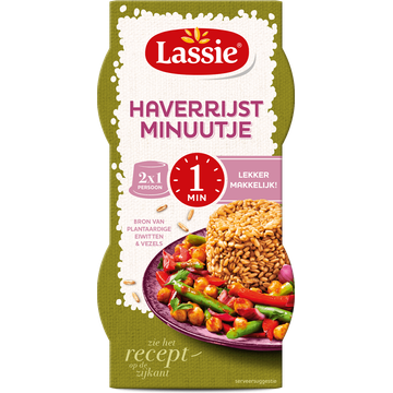 Lassie Haverrijst Minuutje 2 x 125g - JUMBO