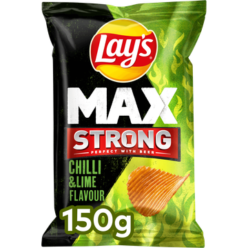 Lay's Max Strong Chilli & Limoen Chips - JUMBO