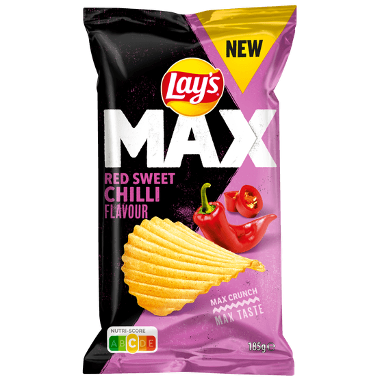 Lay's Ribbelchips max red sweet chilli - Dirk