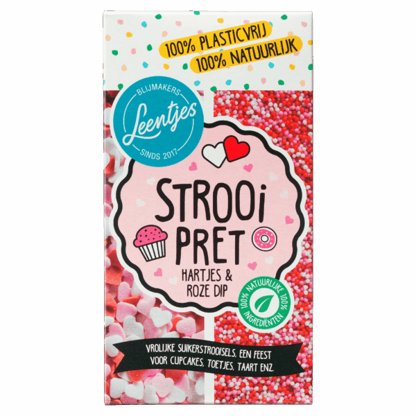 Leentjes Strooipret hartjes - PLUS