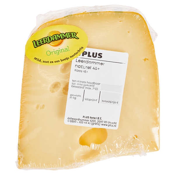 Leerdammer Gatenkaas 45+ stuk - PLUS