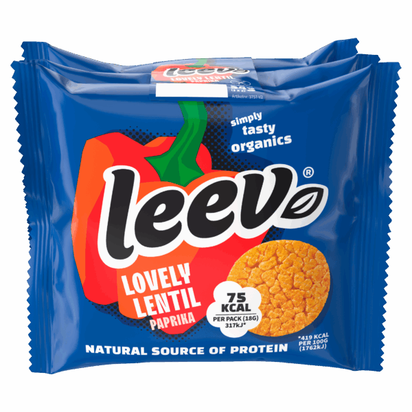 Leev Bio Linzenwafel paprika portie - PLUS