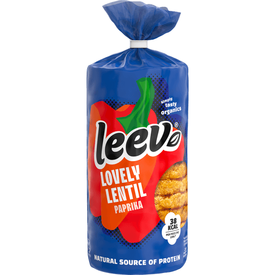 Leev Bio lentil wafels paprika - Dirk