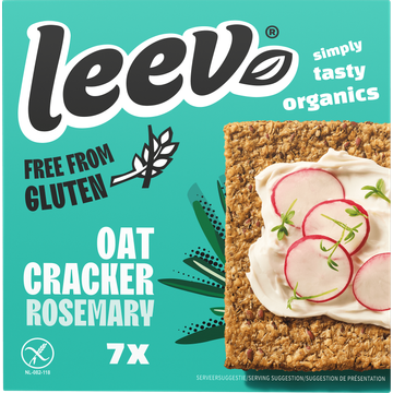 Leev Free from Gluten Oat Cracker Rosemary - JUMBO